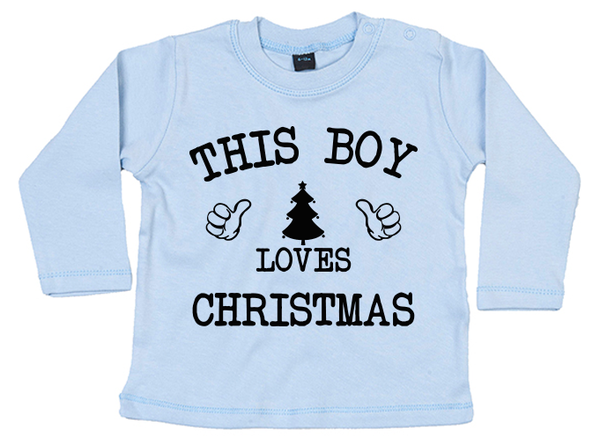 This Boy loves Christmas Baby T-shirt