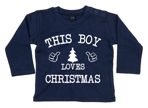 This Boy loves Christmas Baby T-shirt