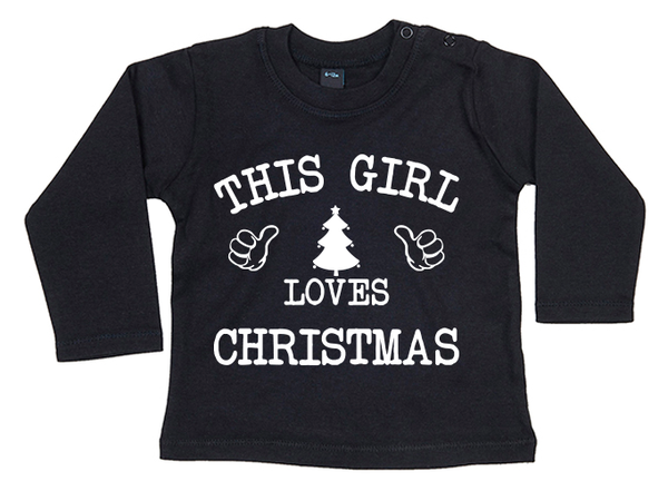 This Girl loves Christmas Baby T-shirt