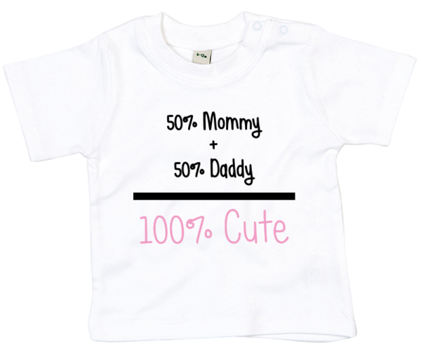 100% Cute pink Baby T-shirt