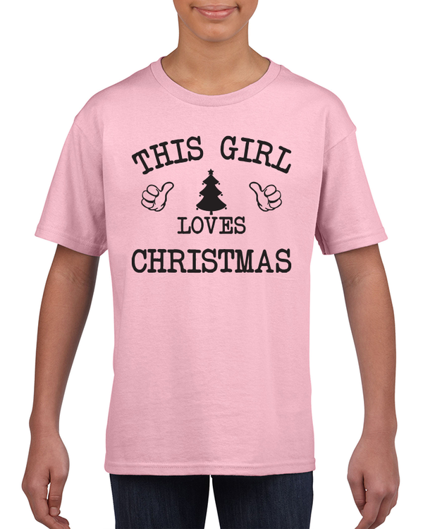 This Girl Loves Christmas Kinder T-shirt