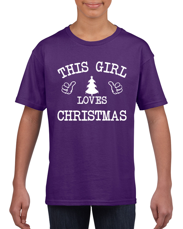 This Girl Loves Christmas Kinder T-shirt