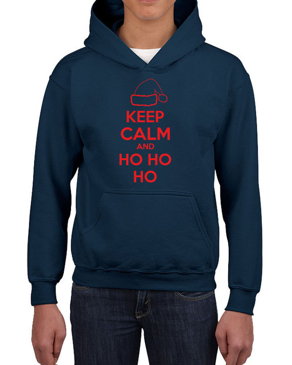 Keep calm and Ho Ho Ho Kids Hooded sweater