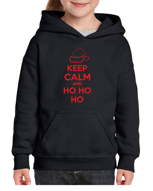 Keep calm and Ho Ho Ho Kids Hooded sweater